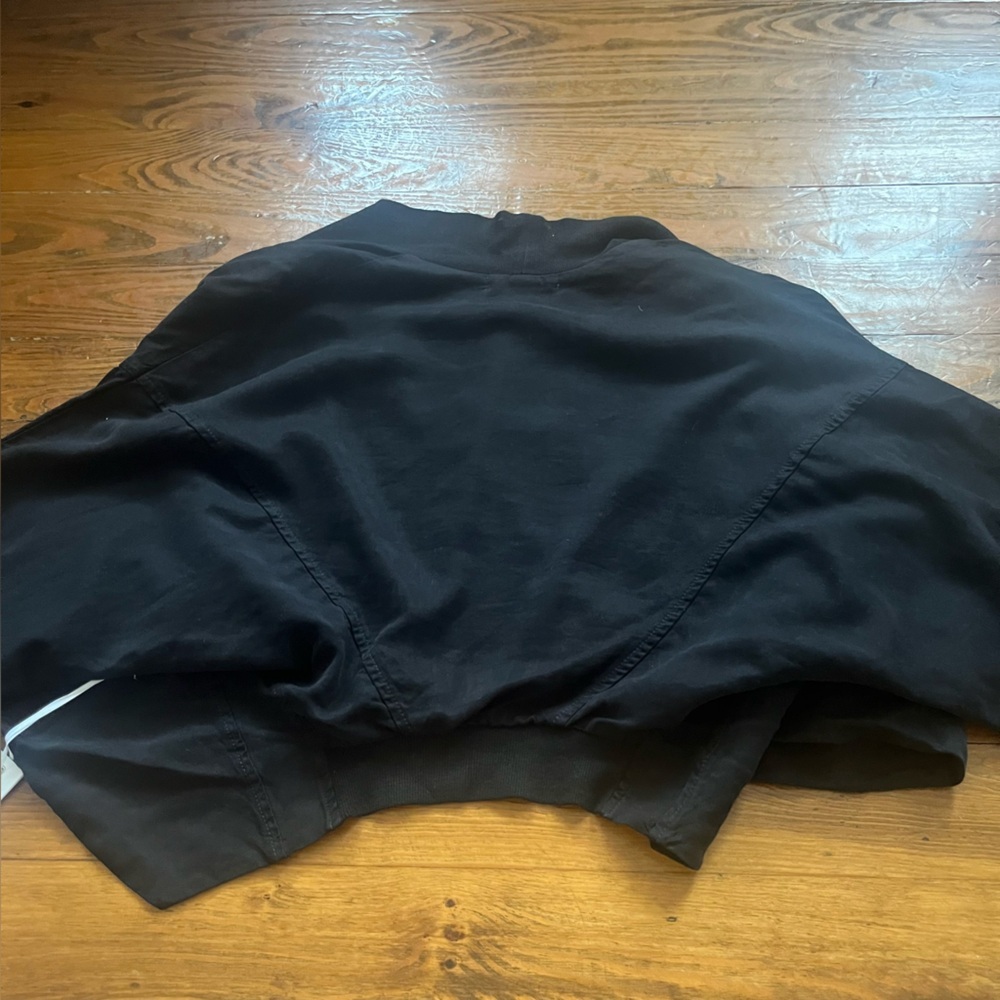 Young Fabulous & Broke Black Bomber Jacket with Gold Zippers - Picture 8 of 16